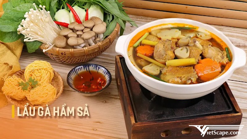 Lẩu gà hầm sả